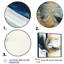 «Blue and Gold Swirl Abstract IV», impression sur toile-1570576226-1570576237