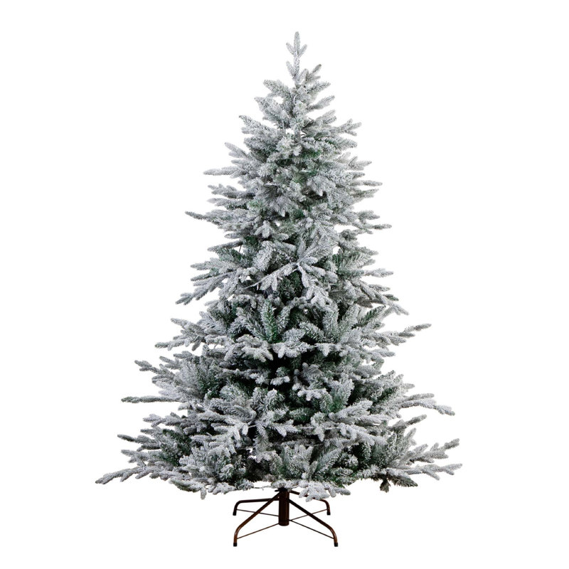 Sapin de Noël givré pré-éclairé, 6'