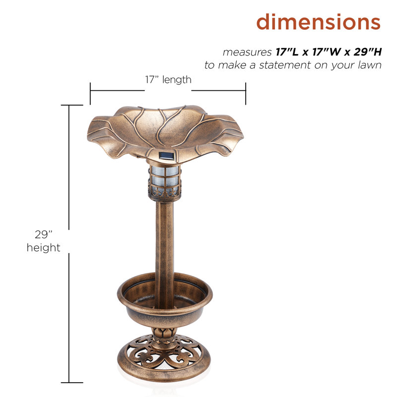 Plastic/Acrylic Pedestal Birdbath