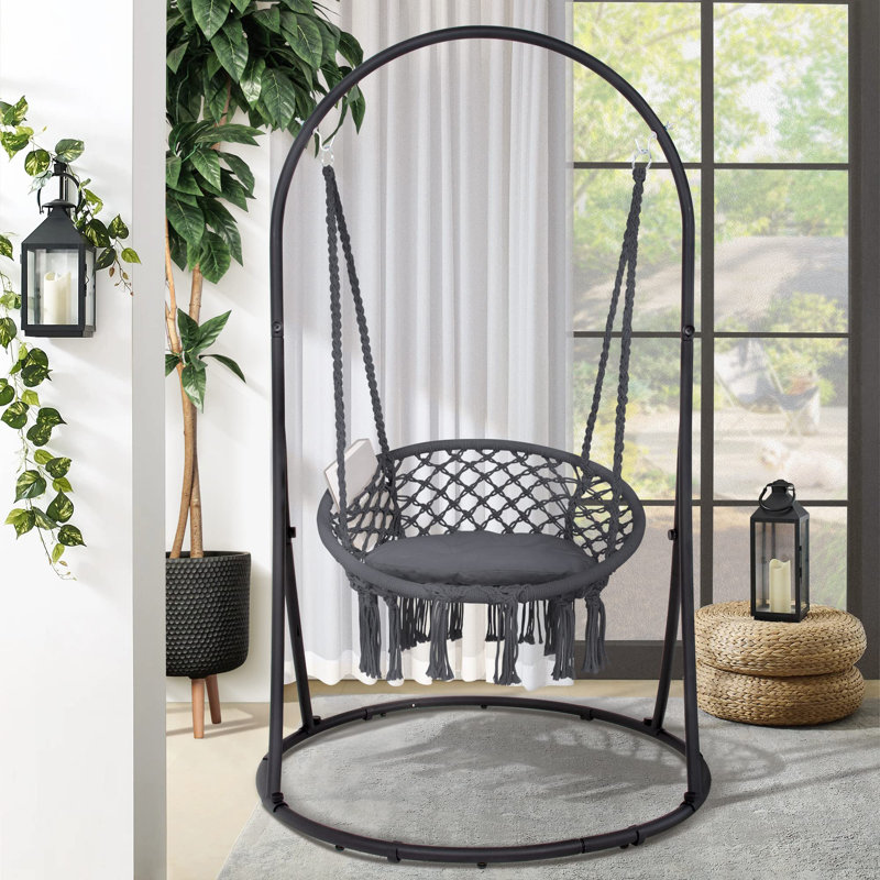 Balancelle avec support, Gris, Gris