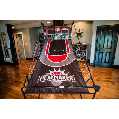 Triumph Playmaker Shootout Basketball Arcade Game – Electronic Scorer, LED Display, 8 Game Modes, 4 Balls, Pump & Quick Connect Frame