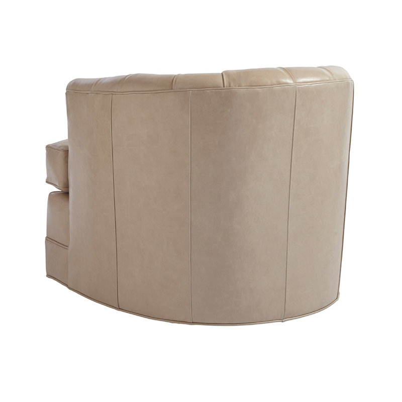 Barclay Butera Upholstery Swivel Tufted Barrel Chair