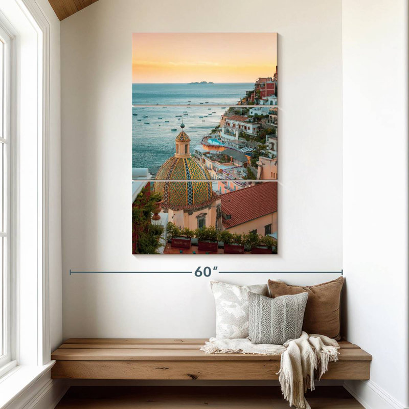 Nicci Coastal Amalfi View, H 65 po x l 42 po