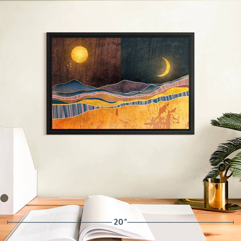 «Blairs Dusk To Dawn», Cadre flottant noir, 13 po x 9 po