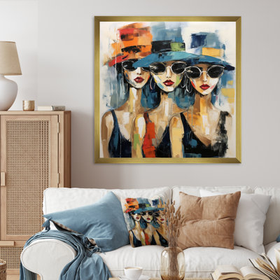 Fashion Woman With Chapeaux I - Woman Wall Art