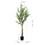 Arbre d'eucalyptus artificiel 55 po en pot
