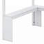 Lit mezzanine simple avec bureau en L, garde-robe et tablettes-632357120-632357121