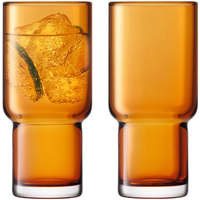 Utility 13.19 oz. Handmade Highball Glass Set