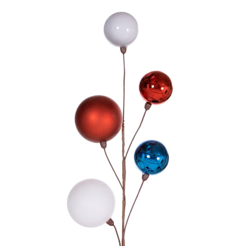 Guirlande 10 ', Rouge / blanc
