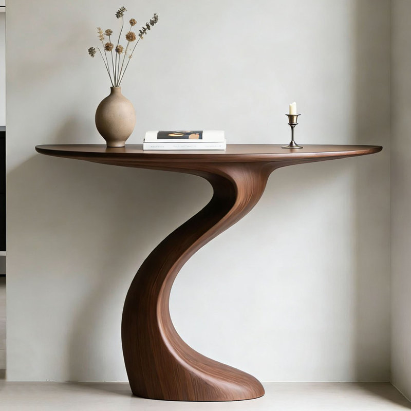 Console brun simple de style nordique, H 35,4 po x l 47,2 po x P 13,8 po