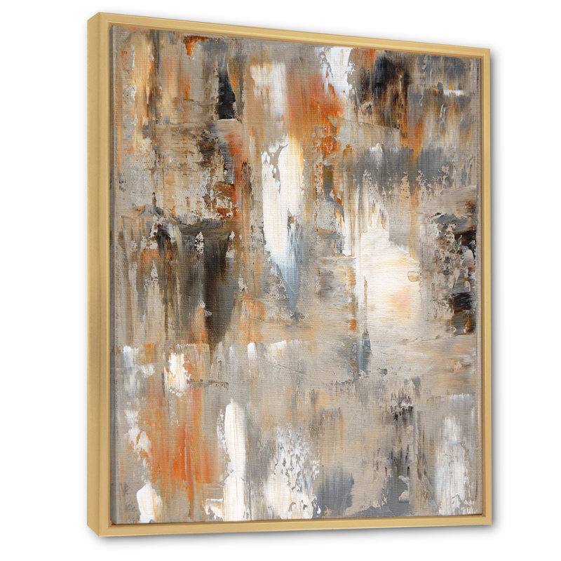 «Brown rencontre le gris», reproduction d'art sur toile flottante