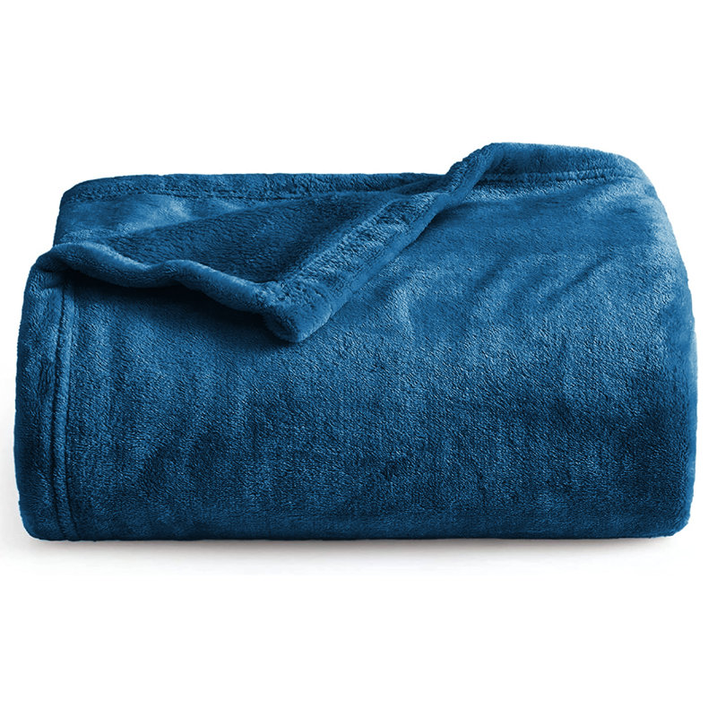 Makilah All seasons Sherpa Fleece Fur Soft Blanket for Bed, Sofa Throw  , 200cm H x 150cm W, Teal