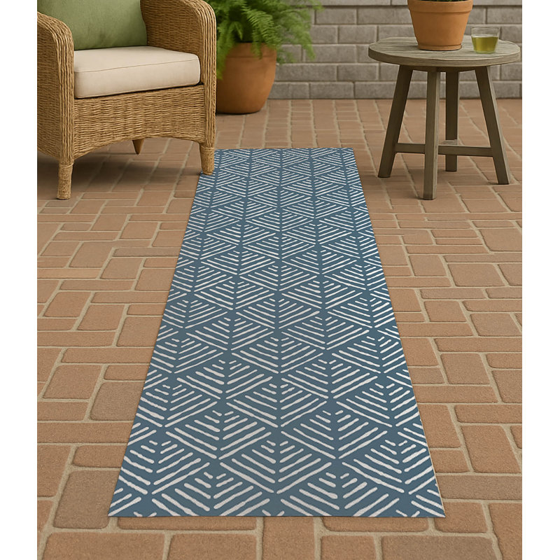 Tribal Dreamer Non-Slip Outdoor Rug, Runner 2'6" x 8'