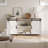 Tv Stand For Tvs Up To 70" with 2 Sliding Barn Doors and Built-In Charging Station-2124705848