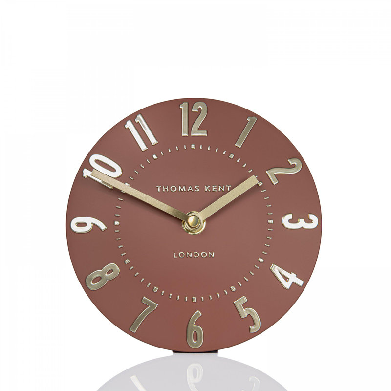 Wall Clock, Orange, 15cm H x 15cm W x 5cm D