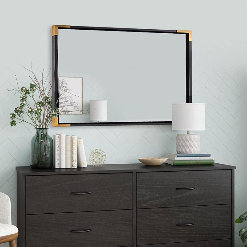 Wood Rectangle Wall Mirror