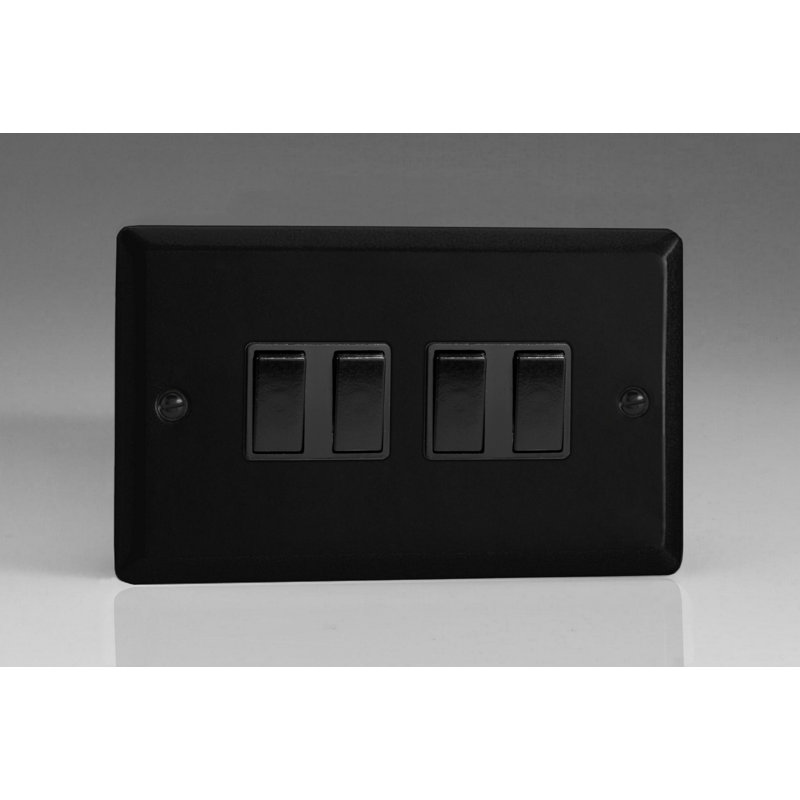 Wall Mounted Light Switch, Black