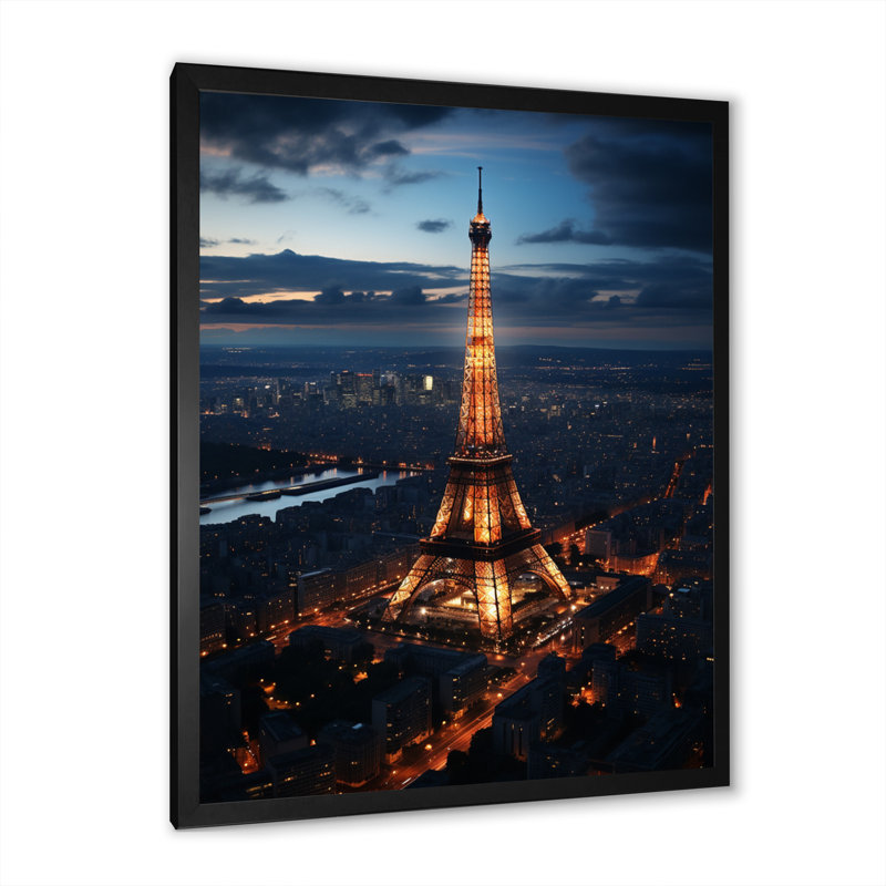 Paris Montparnasse, impressions sur toile, Cadre photo noir, H 20 po x l 12 po x P 1 po
