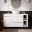 80mm Single Bathroom Vanity with Ceramic Basin