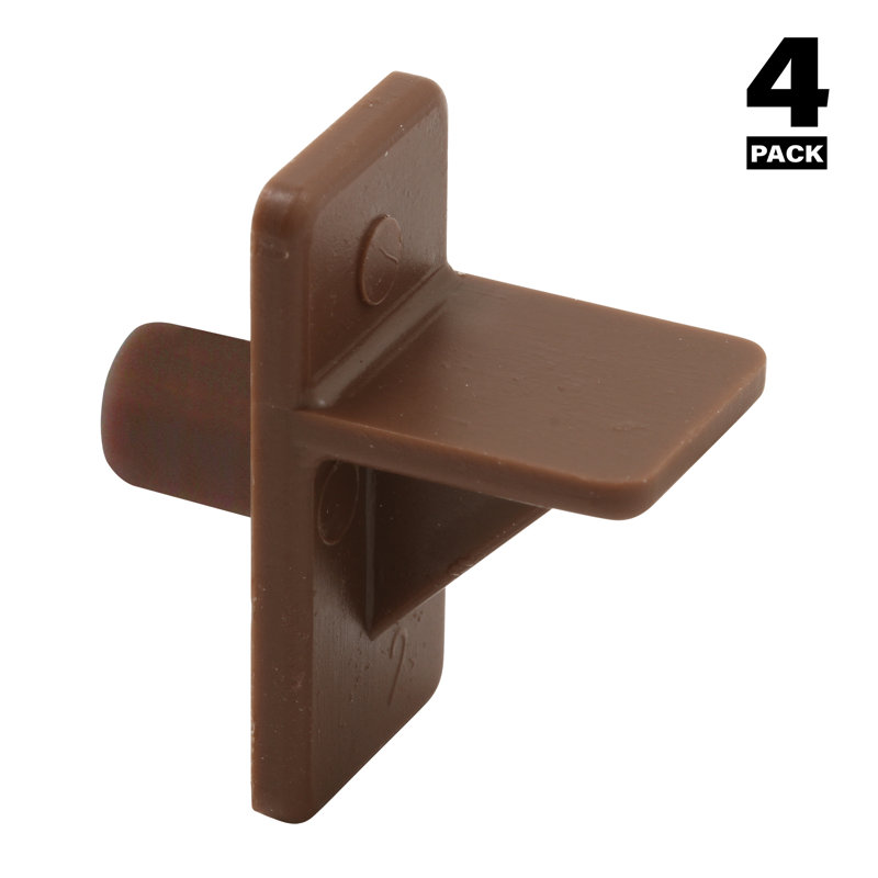 Support de tablette en plastique brun 1/4 po Prime-Line 1/4 po