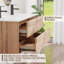 48" Wall Mounted Double Sink Bathroom Vanity Base Only, Wood Tune Floating Cabinet