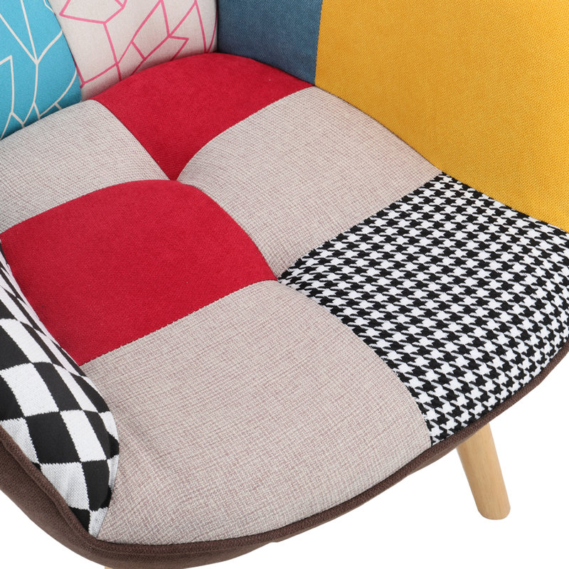 Janig Velvet Wingback Chair