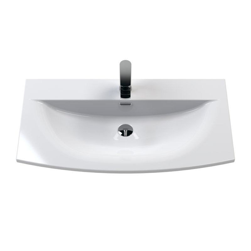 Juno 810mm Single Bathroom Vanity with Drop In Vitreous China Basin