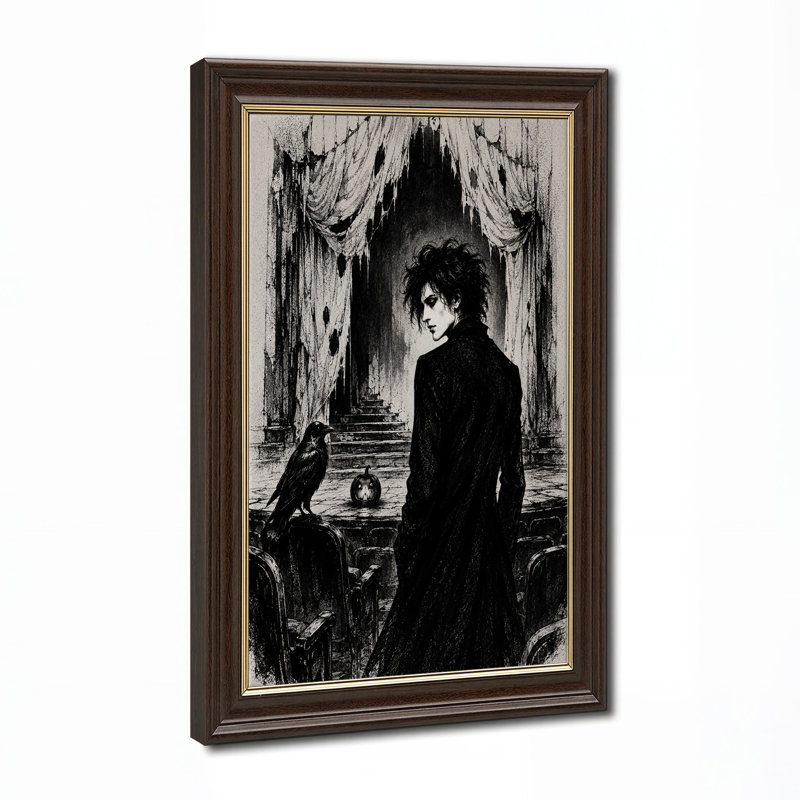 Art mural sur toile noir et blanc, 24"H x 16"W