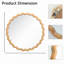 Miroir mural rond 27,5 pouces pour meuble-lavabo