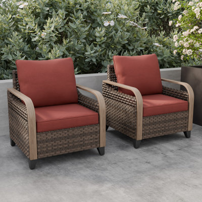 Wicker Outdoor Lounge Chair,Patio Club Chair