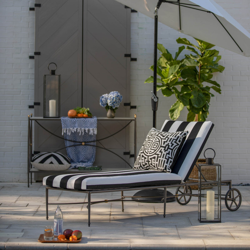 Roma Aluminum Chaise, Welt, Perigold Posh Linen