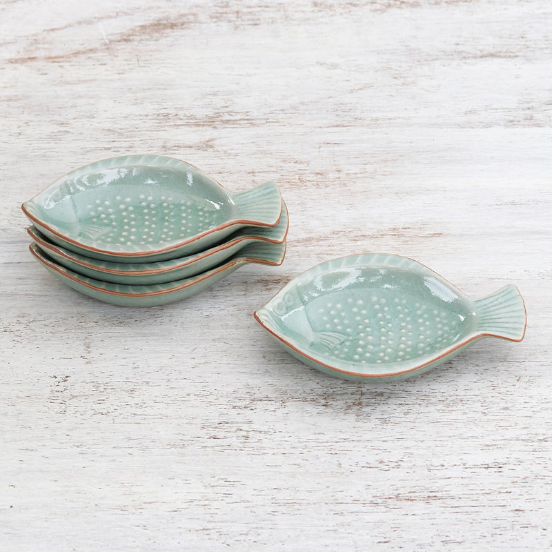 Vandusen Spotted Swimmers 3.3" Appetizer Plate