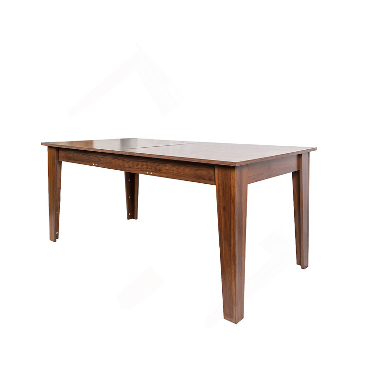 Table de salle à manger extensible en bois 106,3 po pour 8 à 12 personnes, Noyer