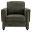 Fauteuil d'appoint rembourré avec accoudoirs en bois massif, fauteuil club carré en tissu bouclé avec coussin épais, chaise d'appoint moderne avec piètement luge pour salon et chambre-1715140338