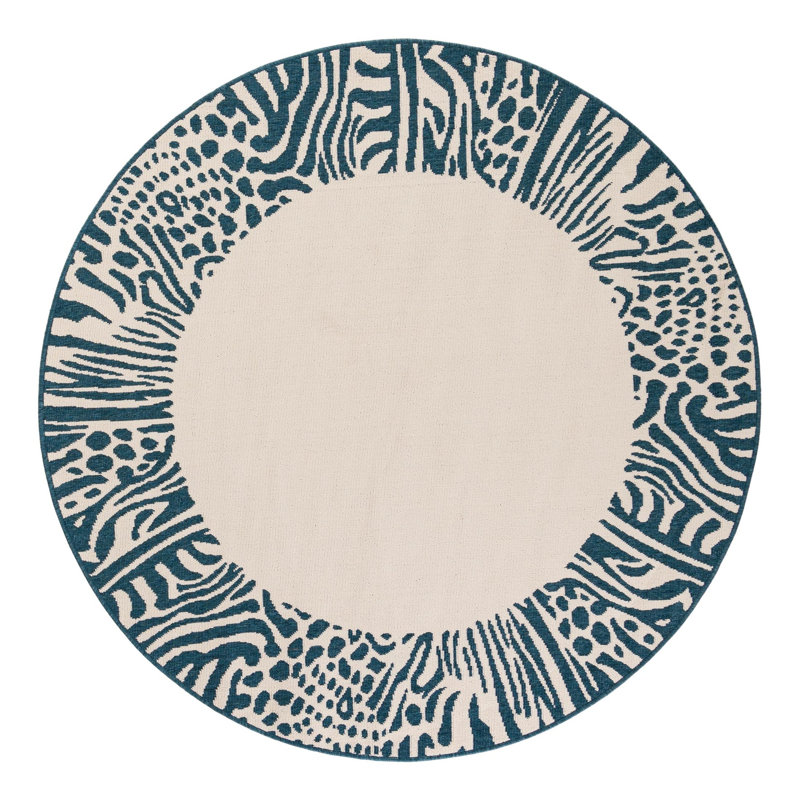 Gurjot Indoor/Outdoor Area Rug, Round 6'1"