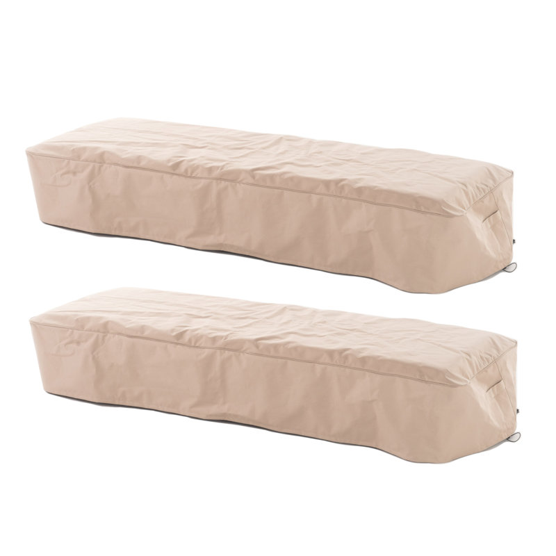 Ensemble de 2 chaises d'extérieur imperméables Roomfitter Shield, résistant aux intempéries, beige, 2, Beige