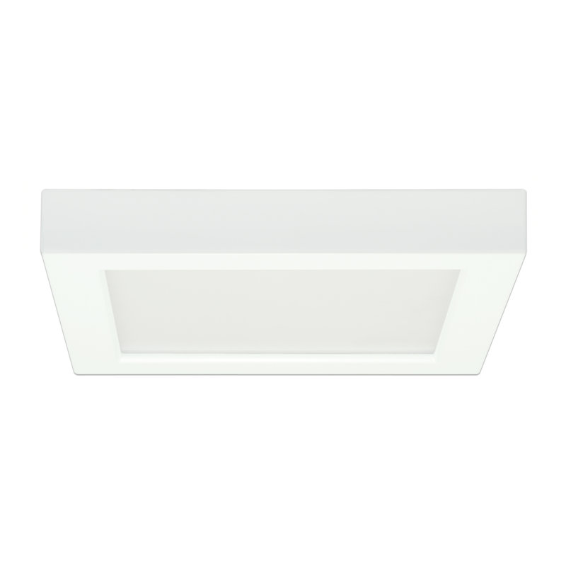 Plafonnier encastré à 1 lumière DEL à intensité variable Elzy, 2700 K, Mouillé, Blanc