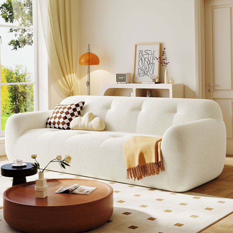Canapé rembourré 85,8 po Carllyle, Beige