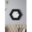 Miroir hexagonal 18,5 "x 18,5" avec cadre en bois massif-1098651340