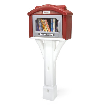 Plastic Post Mounted Mailbox with Magnetic Closure