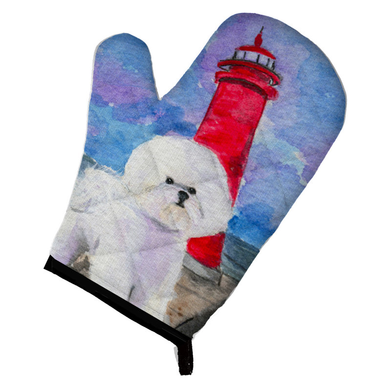 Caroline's Treasures Lighthouse Polyester Oven Mitt