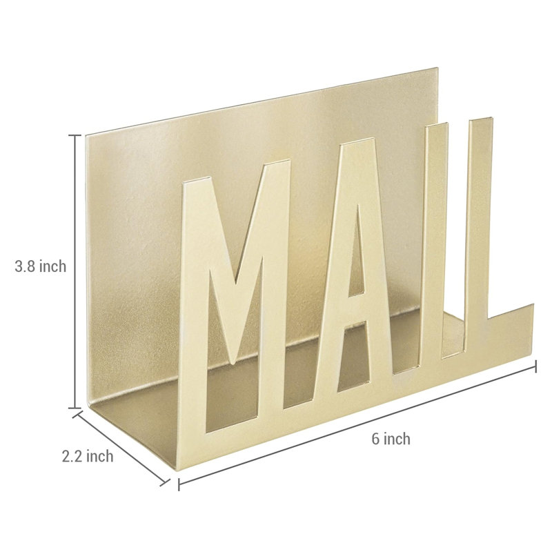Metal Office Desk Mail Storage Paper Organiser