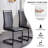 Rheese Modern Faux Leather Cantilever Dining Chairs with Metal Base and Top Handle-1847051813-1818593101-1847051814