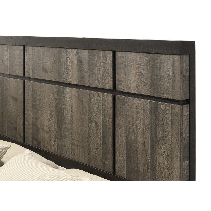 Tête de lit à panneau 1pc, Gris, Très grand lit