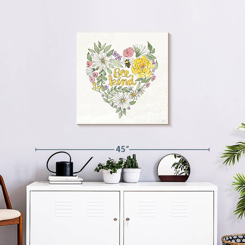 Tergel Honeybee Blossoms III, 24" H x 24" W