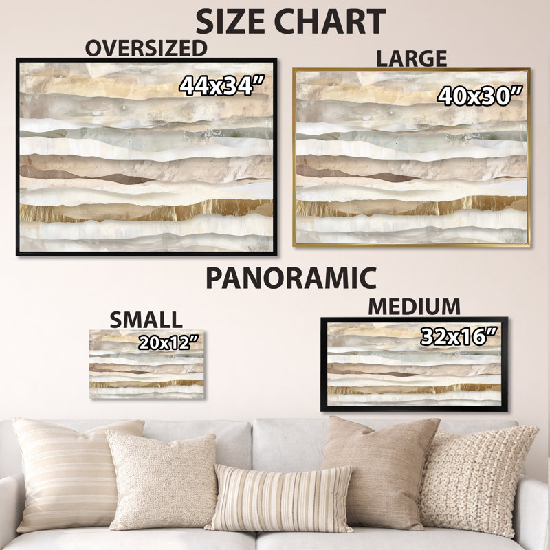 Abstract Wave Wall Art, Ocean Canvas Decor, Celtsy, Cadre flottant blanc, H 24 po x l 32 po
