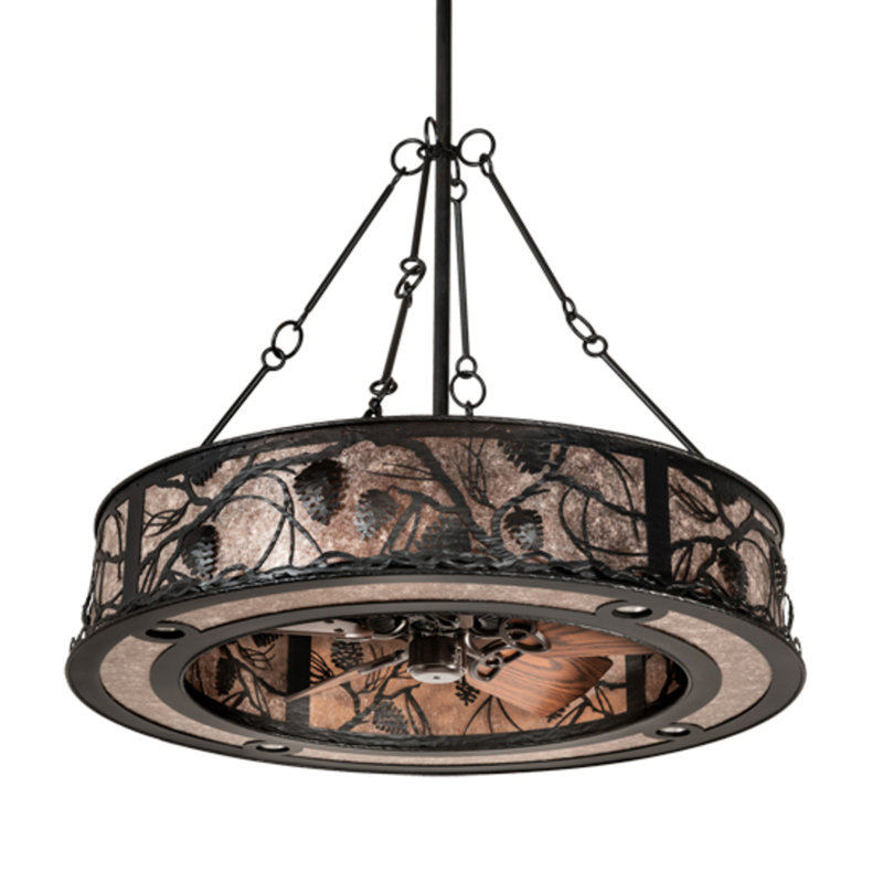 Whispering Pines Downrod Ceiling Fan