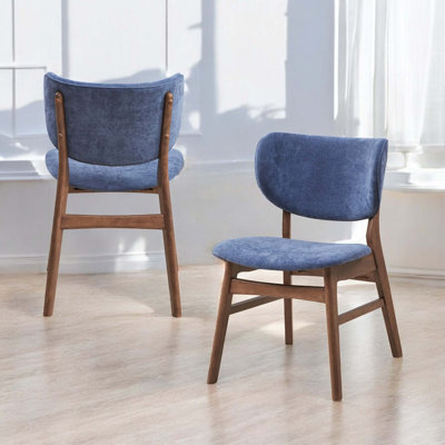 Chaise d'appoint en tissu Bevis (ensemble de 2)