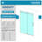 KW03 68 -72 In. W X 76 In. H Single Sliding Frameless Shower Door With 3/8 In. Clear Glass-101548246