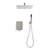 Brushed Nickel Ceiling Mounted Shower Containing 10" Head And Handheld - Mimics Natural Rainfall, Self-cleaning Nozzle, Meets American Standard Installation Requirements, Wall In With Creates-118625432